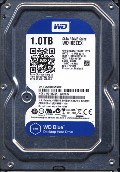 WD 1TB WD10EZEX-00BN5A0 DCM HHNMHT2MHB T2 2060-771829-005 DONOR DRIVE