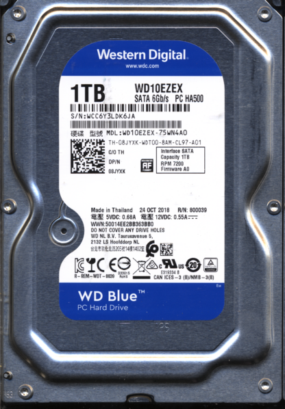 WD 1TB WD10EZEX-75WN4A0 2060-800039-001 DONOR DRIVE