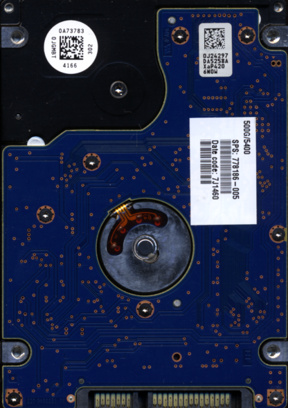 HITACHI 500GB HTS545050A7E680 0J37165 MLC DA6129 2200A9035101 DONOR DRIVE - Image 2