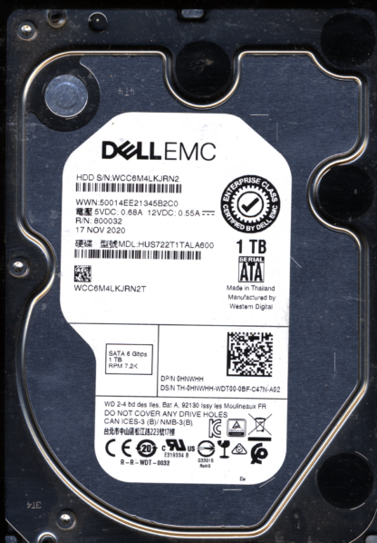 WD 1TB HUS722T1TALA600 2060-800032-004 DONOR DRIVE