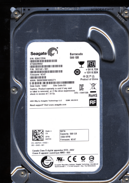 SEAGATE 500GB ST500DM002 1BD142-501 SN S2A 100535704 DONOR DRIVE