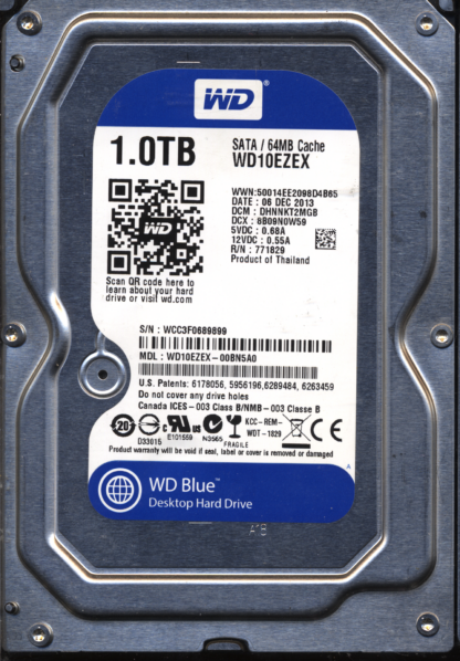 WD 1TB WD10EZEX-00BN5A0 DCM DHNNKT2MGB T2 2060-771829-004 DONOR DRIVE