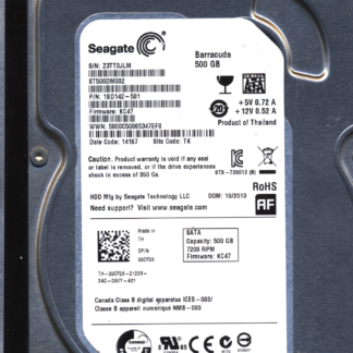 Seagate 500GB ST500DM002 1BD142-501 SN Z3T 100535704 Donor Drive