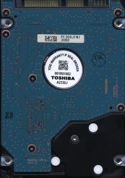 TOSHIBA 500GB MK5055GSXF HDD2H71 D2/FH305B G002439 Donor Drive - Image 2
