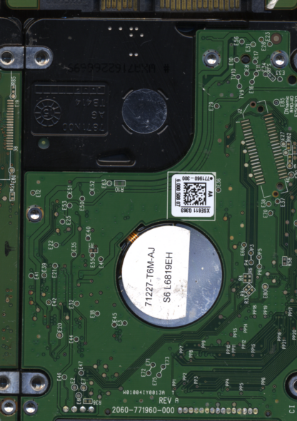 WD 1TB WD10JPVX-75JC3T0 DCM HBOT2BB T2 2060-771960-000 Donor Drive