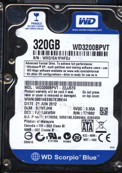 WD WD3200BPVT - 22JJ5T0 2060-771820-000 Donor Drive - Image 2