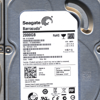SEAGATE 2TB ST2000DM001 1CH164-510 SN S1E FW CC27 100717520 DONOR DRIVE