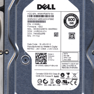 WD 500GB WD5003ABYX-18WERA0 DCM HHRCHVJCH VJ 2060-771702-001 DONOR DRIVE
