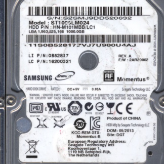 Samsung 1TB ST100 FW 2AR20002 MB_REV. Donor Drive