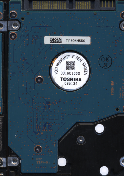 TOSHIBA 400GB MK4058GSX HDD2H41 A1/FF012A G002439 Donor Drive - Image 2