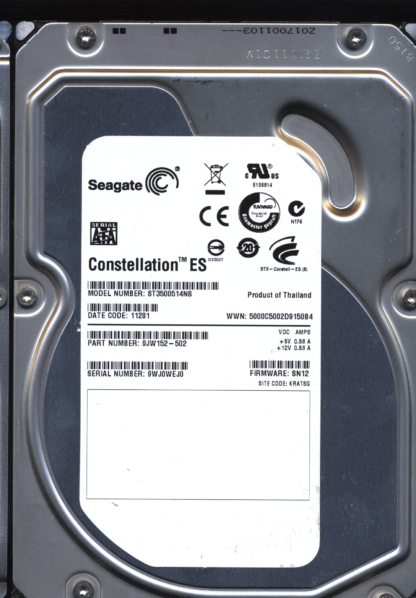 Seagate 500GB ST3500514NS 9JW152-502 SN 9WJ 100579470 Donor Drive
