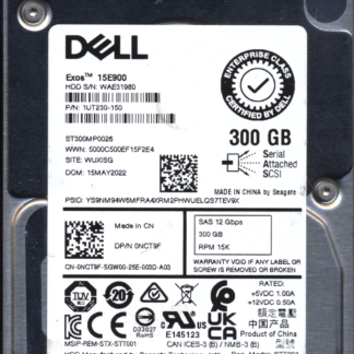 Seagate 300GB STT001 1UT230-150 SN WAE 100791880 Donor Drive