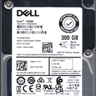 Seagate 300GB STT001 1UT230-150 SN WAE 100791880 Donor Drive