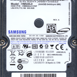 Samsung 500GB HM500JI FW 2AC101C4 M7S2_S1PME Donor Drive
