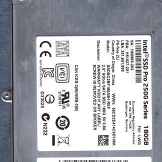 Intel 180GB SSDSC2BF180A5H Donor Drive