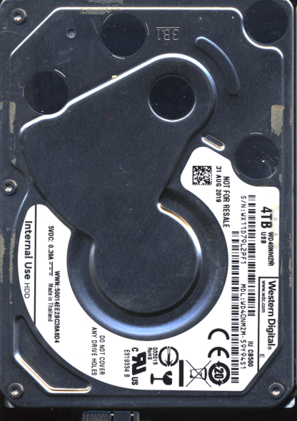 WD 4TB WD40NMZM-59Y94S1 2060-810012-000 Donor Drive