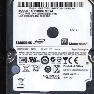 SAMSUNG 1TB ST1000LM024 M8_REV. DONOR DRIVE