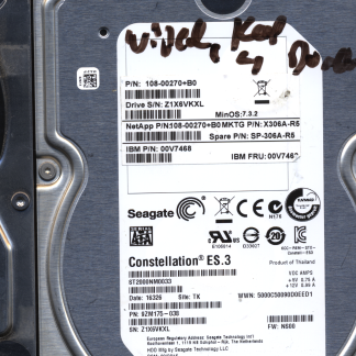 SEAGATE 2TB ST2000NM0033 9ZM175-038 SN Z1X 100764651 DONOR DRIVE