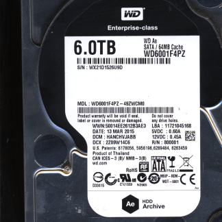 WD 6TB WD6001F4PZ-49ZWCM0 DCM HANCHVJABB VJ Donor Drive