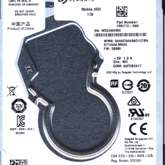 Seagate 1TB ST1000LM035 1RK172-568 SN WDE 100809471 Donor Drive
