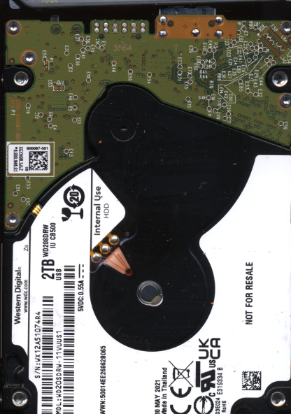 WD 2TB WD20SDRW-11VUUS1 2060-800067-001 DONOR DRIVE