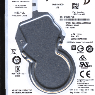 SEAGATE 2TB ST2000LM007 863128-001 SN WDZ 100809471 DONOR DRIVE