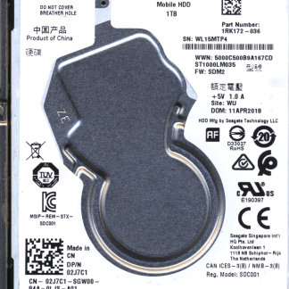 Seagate 1TB ST1000LM035 1RK172-036 SN WL1 100809471 Donor Drive