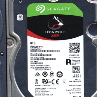 Seagate 8TB ST8000NE0021 2EN112-500 SN ZA1 100768434 Donor Drive