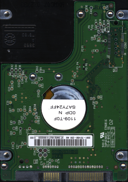 WD 160GB WD1600BEVS-75RST0 DCM HACTJHBB TJ 2060-701450-011 DONOR DRIVE - Image 2