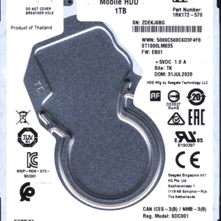 SEAGATE 1TB ST1000LM035 1RK172-570 SN ZDE 100835923 DONOR DRIVE