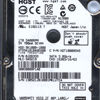 Hitachi 1TB HTS541010A9E680 0J26333 MLC DA5218 220 0A90351 Donor Drive