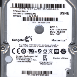 SEAGATE 1TB ST1000LM024 665259-003 SN S31 M8_REV.07 DONOR DRIVE
