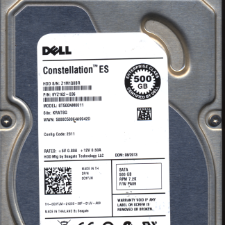 Seagate 500GB ST500NM0011 9YZ162-036 SN Z1M 100643297 Donor Drive