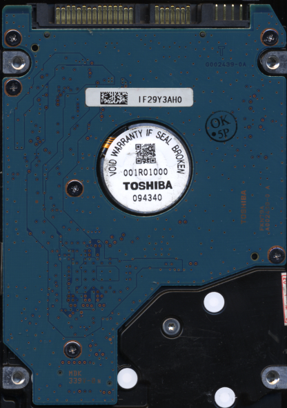 TOSHIBA 160GB MK1655GSX HDD2H25 A0/FG011C G002439 DONOR DRIVE - Image 2