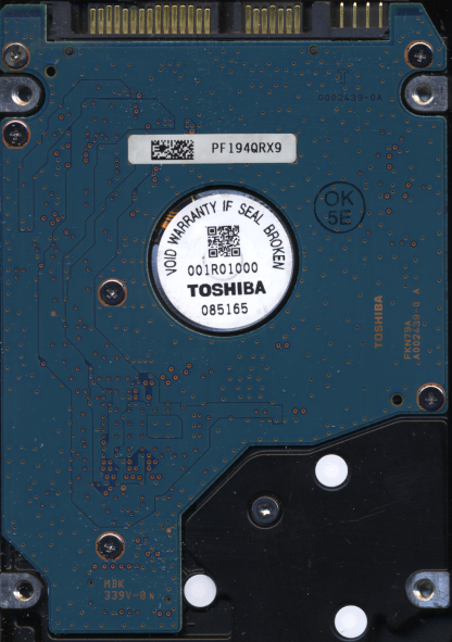 TOSHIBA 160GB MK1655GSX HDD2H25 A0/FG011C G002439 DONOR DRIVE - Image 2