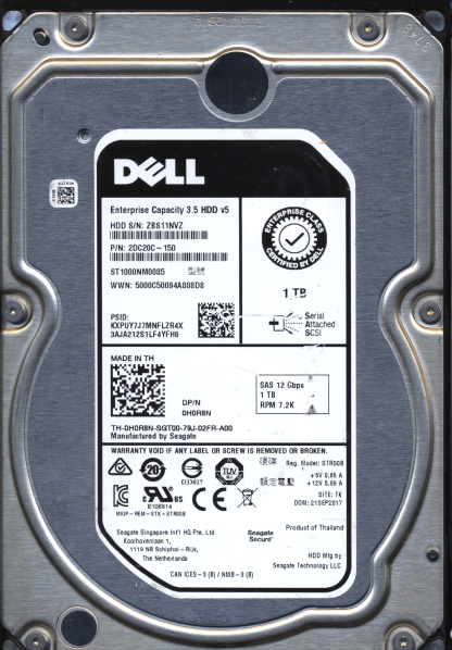Seagate 1TB STR00B 2DC20C-150 SN ZBS 100767739 Donor Drive