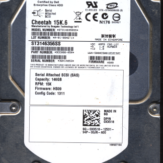 Seagate 146GB ST3146356SS 9CE066-050 SN 3QN 100507792 Donor Drive