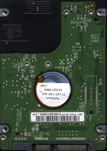 WD 160GB WD1600BEKT-00F3T0 DCM HBNTJBN TJ 2060-771574-001 DONOR DRIVE - Image 2