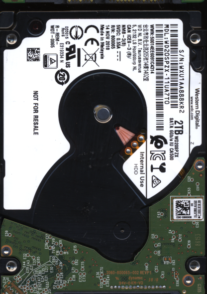 WD 2TB WD20SPZX-11UA7TO 2060-800065-002 DONOR DRIVE - Image 2