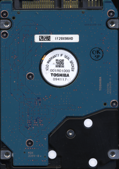 TOSHIBA MK1655GSX HDD2H25 A0/FG011M G002439 DONOR DRIVE - Image 2