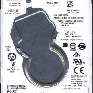 Seagate 1TB ST1000LM035 863127-002 SN WDE 100809471 Donor Drive