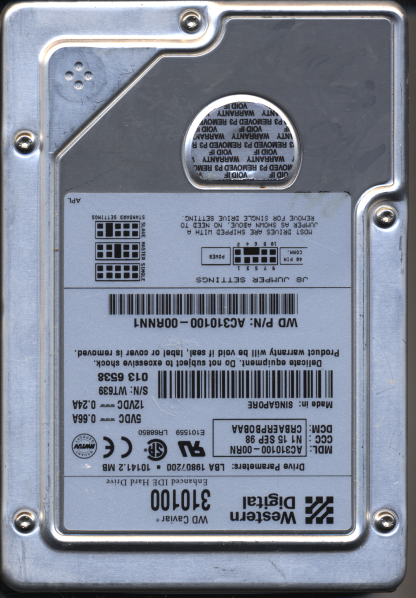 WD 10GB AC310100-00RN DCM CRBAERPBOBAA 60-600787-000 Donor Drive