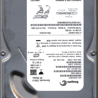 Seagate 80GB ST3802110A 9BD131-276 SN 5LR FW 3.AAK Donor Drive
