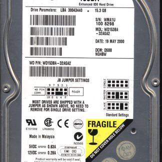 WD 15GB WD153BA-32AGA2 DCM DSBB 2060-600841-003 Donor Drive