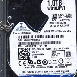WD 1TB WD10JPVT-75A1YT0 DCM HH0VJHB VJ Donor Drive