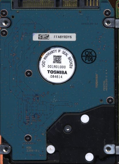 TOSHIBA 250GB MK255GSX HDD2H24 A0/FG001U G002439 Donor Drive - Image 2