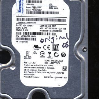 WD 1TB WD1003FBYX-23Y7B0 DCM HARNNTJCAB TJ 2060-771702-001 Donor Drive